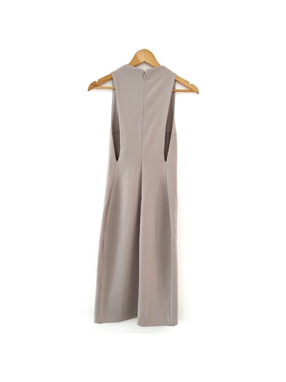 NWT Babaton Matheson Mock Neck Pencil Dress Bodycon Concrete Grey - Picture 6 of 8